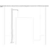 Free-standing, hydrogressive washbasin faucet Gualaco