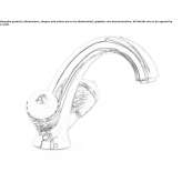 Countertop washbasin tap with 1 hole Inarcs