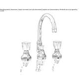 3-hole countertop washbasin tap Harau