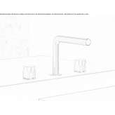 3-hole countertop washbasin tap Wyee