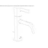 Single-lever countertop washbasin tap Decize