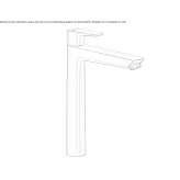 Single-lever countertop washbasin tap Viticuso