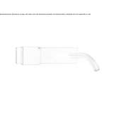 Wall-mounted hydroprogressive washbasin tap made of stainless steel Jarrell