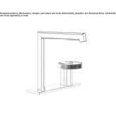 2-hole brass basin faucet with plate Guayameo