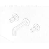 Set of 2 single taps for wall mounting Trinidad