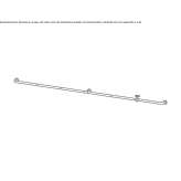 Wall-mounted washbasin tap made of stainless steel Ibipora
