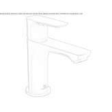 Single-lever countertop washbasin tap without waste Brusperk