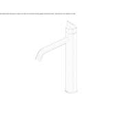 Countertop washbasin tap made of stainless steel Bynum
