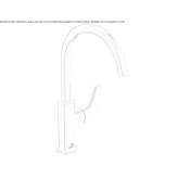 Single-lever countertop washbasin tap Decize