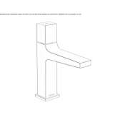 Single-lever countertop washbasin tap Ceton