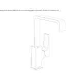 Single-lever countertop washbasin tap Ceton