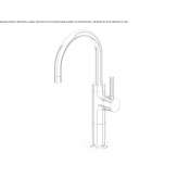 Single-lever countertop washbasin tap with aerator Byram