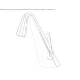 1-hole chrome-plated brass washbasin tap on countertop Apold