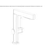 Countertop washbasin tap made of chrome-plated brass with a cork stopper Skvyra