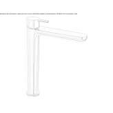 Single-lever countertop washbasin tap Delaware