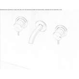 Set of single wall faucets with spout Anaya