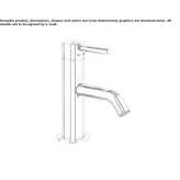 Single-lever countertop washbasin tap Akdere