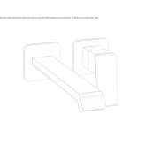 2-hole wall-mounted washbasin tap Lirio