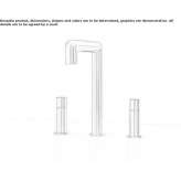 Three-hole tap with swivel spout Trinidad