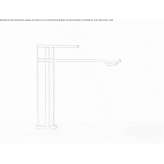 Countertop 1-hole stainless steel washbasin tap Mussig