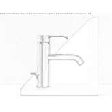 Single-handle washbasin tap, made of chrome-plated brass Szamocin