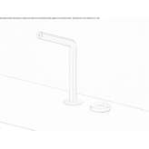 Countertop washbasin tap made of stainless steel Bynum