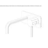 Single-lever wall-mounted washbasin tap with aerator Byram