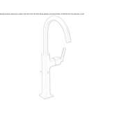 Single-lever washbasin tap with cork stopper Uxheim