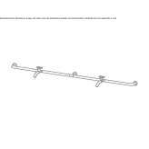 Wall-mounted washbasin tap made of stainless steel Ibipora