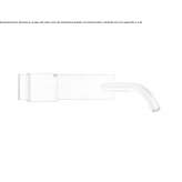 Wall-mounted hydroprogressive washbasin tap made of stainless steel Jarrell