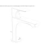 Single-lever countertop washbasin tap with aerator Brusperk