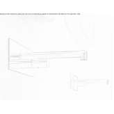 Wall-mounted brass washbasin faucet with a plate Jarales