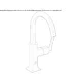 Countertop washbasin tap, single-lever, 1-hole Uxheim