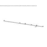 Wall-mounted washbasin tap made of stainless steel Ibipora