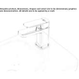 Single-lever countertop washbasin tap Valthe