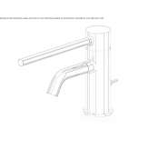 Countertop washbasin tap with aerator Byram