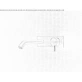 Wall faucet with spout Anaya