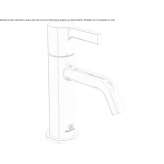 Single-lever countertop washbasin tap Decize
