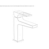 Single-lever countertop washbasin tap Ceton