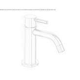 Single-lever washbasin tap Humay