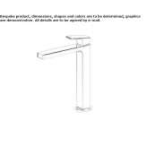 Single-lever countertop washbasin tap with aerator Loiching