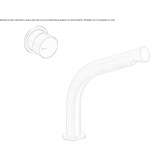 2-hole single-lever basin tap in stainless steel Pliska