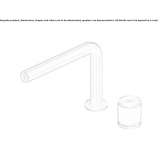Countertop washbasin tap made of stainless steel Etucuaro