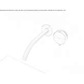 2-hole wall-mounted washbasin tap in stainless steel Prees