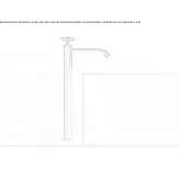 Nablatowa hydroprogresywna 1-otworowa bateria umywalkowa ze stali nierdzewnej Cuitiva