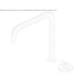 2-hole hydroprogressive washbasin tap with adjustable spout Ovilla