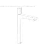 Single-lever countertop washbasin tap Viticuso