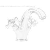 Countertop washbasin tap with single rosettes Bear