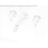 Wall set consisting of 2 single taps with adjustable spout Anaya