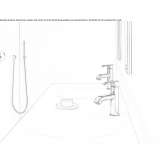 Metal washbasin tap in a modern style with one handle Szamocin